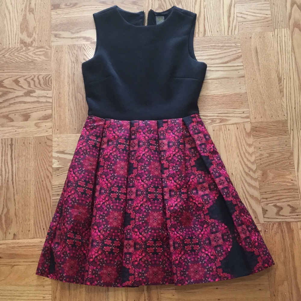 Taylor Black and Floral Dress